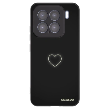 Picasee husă neagră din silicon pentru Xiaomi 15 - Heart