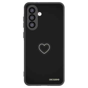 Picasee husă neagră din silicon pentru Samsung Galaxy A26 5G A266B - Heart