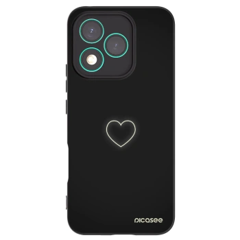 Picasee husă neagră din silicon pentru Honor 400 Lite 5G - Heart