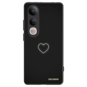Picasee husă neagră din silicon pentru Vivo V50 Lite 5G - Heart