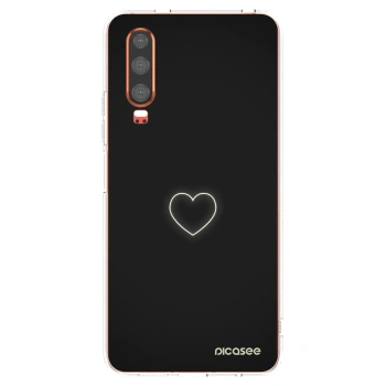 Picasee husă transparentă din silicon pentru Huawei P30 - Heart