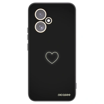 Picasee husă neagră din silicon pentru Honor 400 5G - Heart