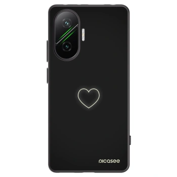 Picasee husă neagră din silicon pentru Xiaomi Poco F7 5G - Heart