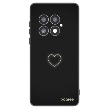 Picasee husă neagră din silicon pentru OnePlus 13 5G - Heart