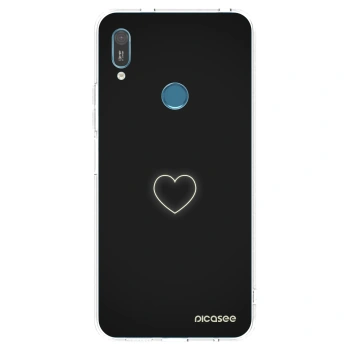 Picasee husă transparentă din silicon pentru Huawei Y6 2019 - Heart
