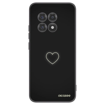 Picasee husă neagră din silicon pentru OnePlus 13R 5G - Heart