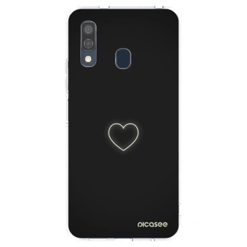Picasee husă transparentă din silicon pentru Samsung Galaxy A40 A405F - Heart