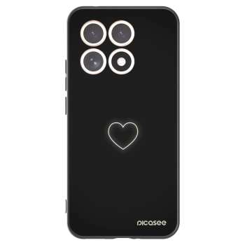 Picasee husă neagră din silicon pentru Xiaomi 15T - Heart