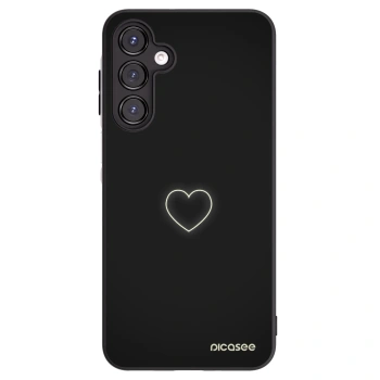Picasee husă neagră din silicon pentru Samsung Galaxy A16 4G - Heart