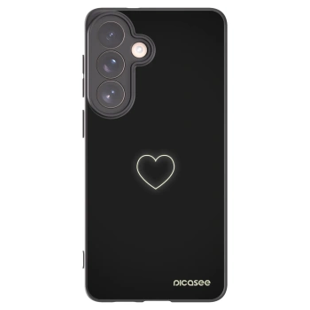 Picasee husă neagră din silicon pentru Samsung Galaxy S26+ - Heart