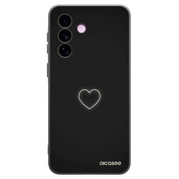 Picasee husă neagră din silicon pentru Samsung Galaxy A57 5G - Heart
