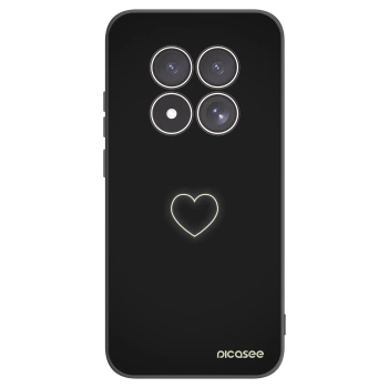 Picasee husă neagră din silicon pentru Xiaomi Redmi Note 15 Pro 5G - Heart