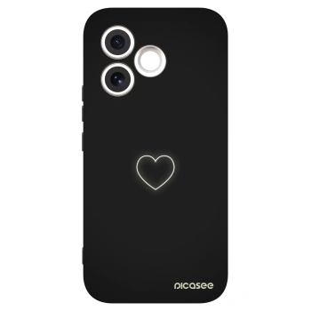 Picasee husă neagră din silicon pentru Honor 600 Lite - Heart