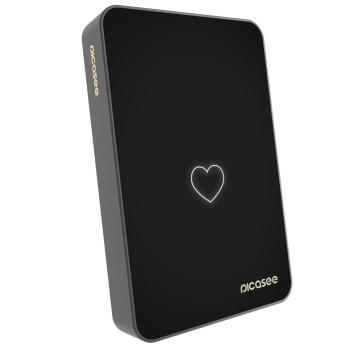 Picasee Powerbank cu MagSafe 10 000 mAh Gri - Heart