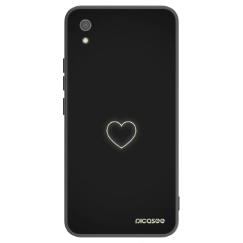 Picasee husă neagră din silicon pentru Xiaomi Redmi 7A - Heart