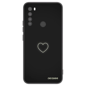 Picasee husă neagră din silicon pentru Xiaomi Redmi Note 8 - Heart