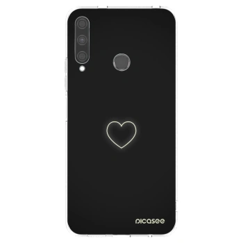 Picasee husă transparentă din silicon pentru Huawei P40 Lite E - Heart