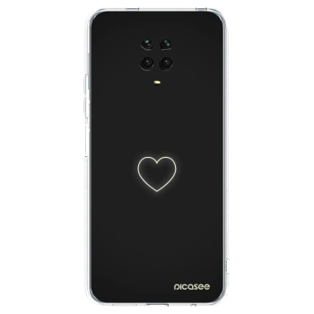 Picasee husă transparentă din silicon pentru Xiaomi Redmi Note 9 Pro - Heart