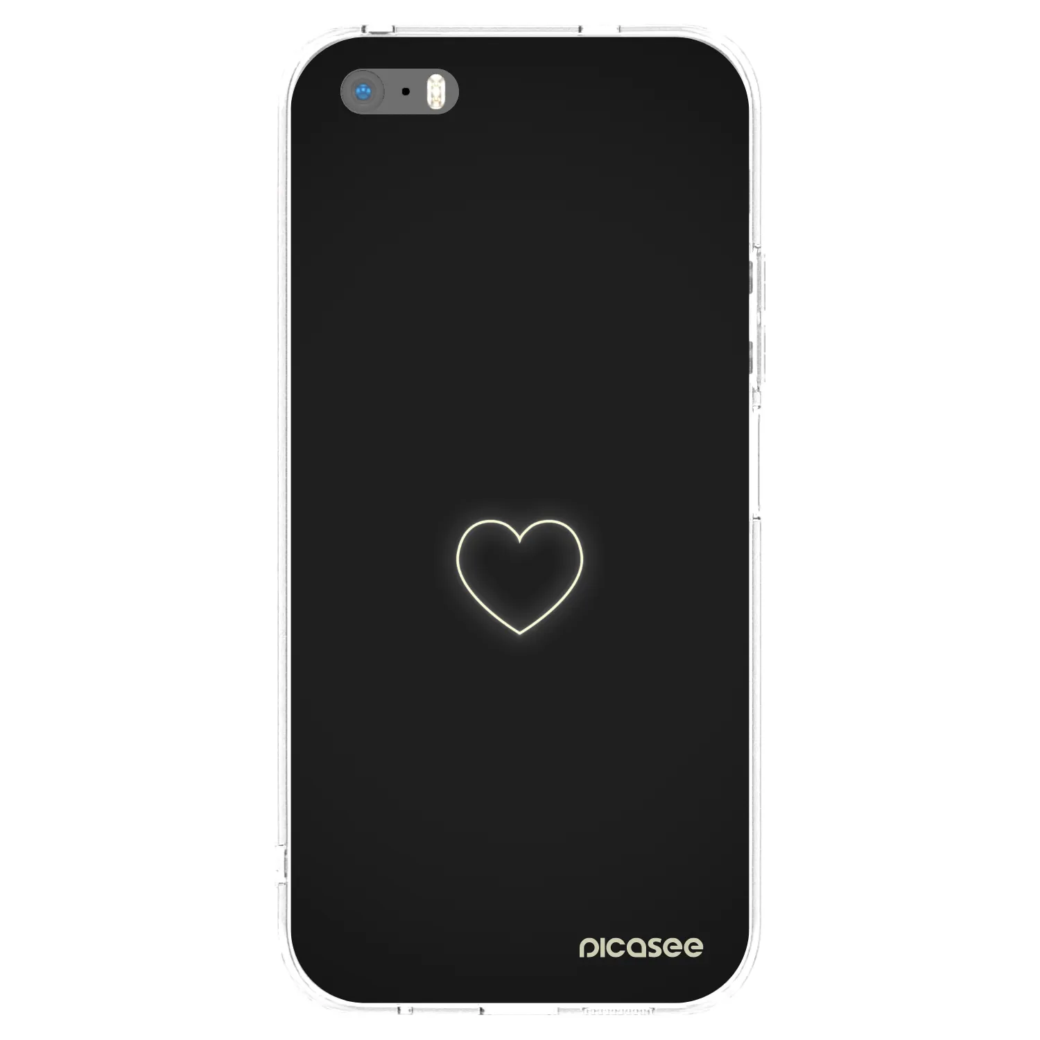 Picasee husă transparentă din silicon pentru Apple iPhone 5/5S/SE - Heart
