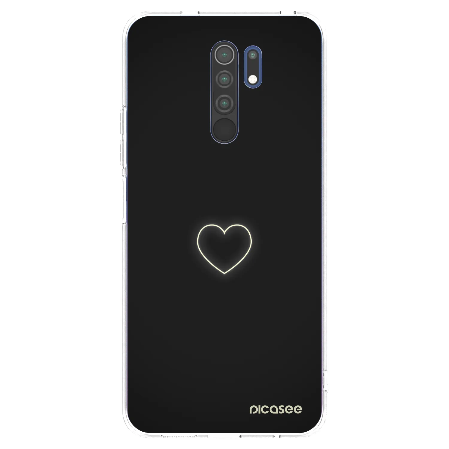 Picasee husă transparentă din silicon pentru Xiaomi Redmi 9 - Heart