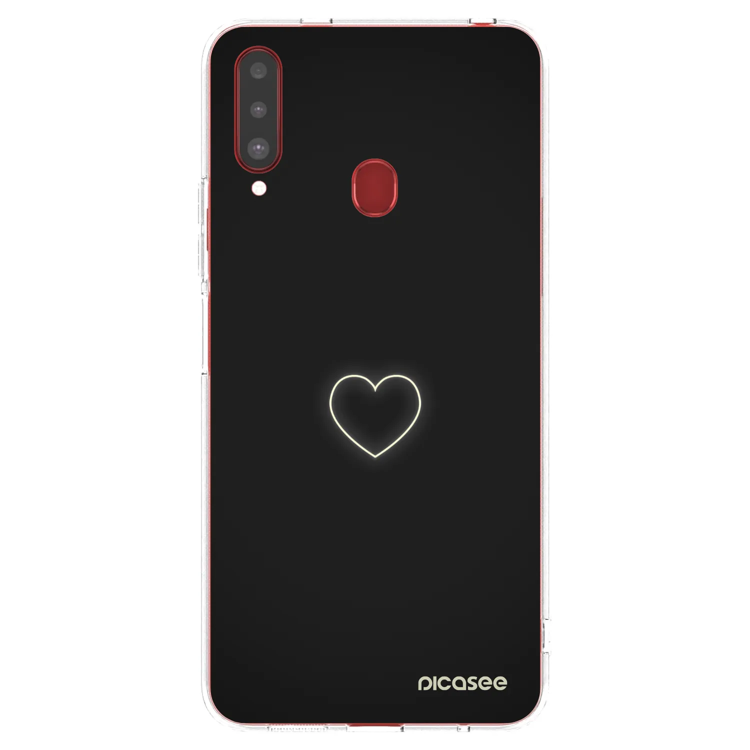 Picasee husă transparentă din silicon pentru Samsung Galaxy A20s - Heart