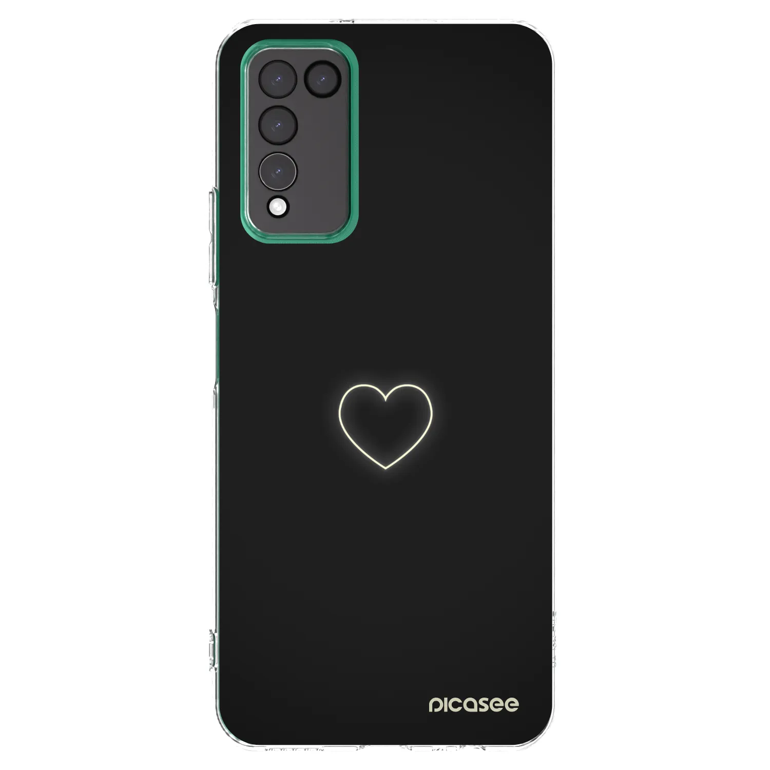 Picasee husă transparentă din silicon pentru Honor 10X Lite - Heart