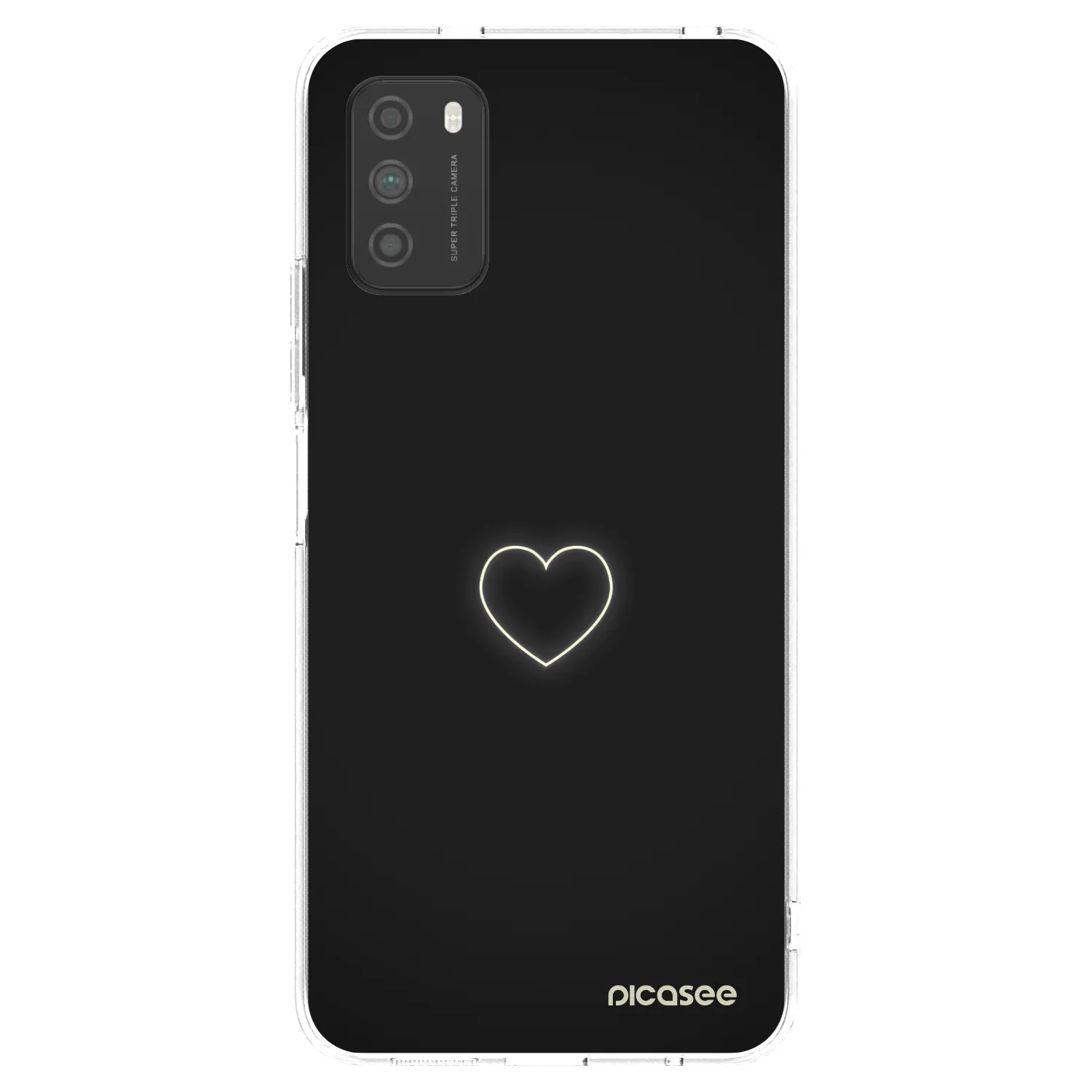 Picasee husă transparentă din silicon pentru Xiaomi Poco M3 - Heart