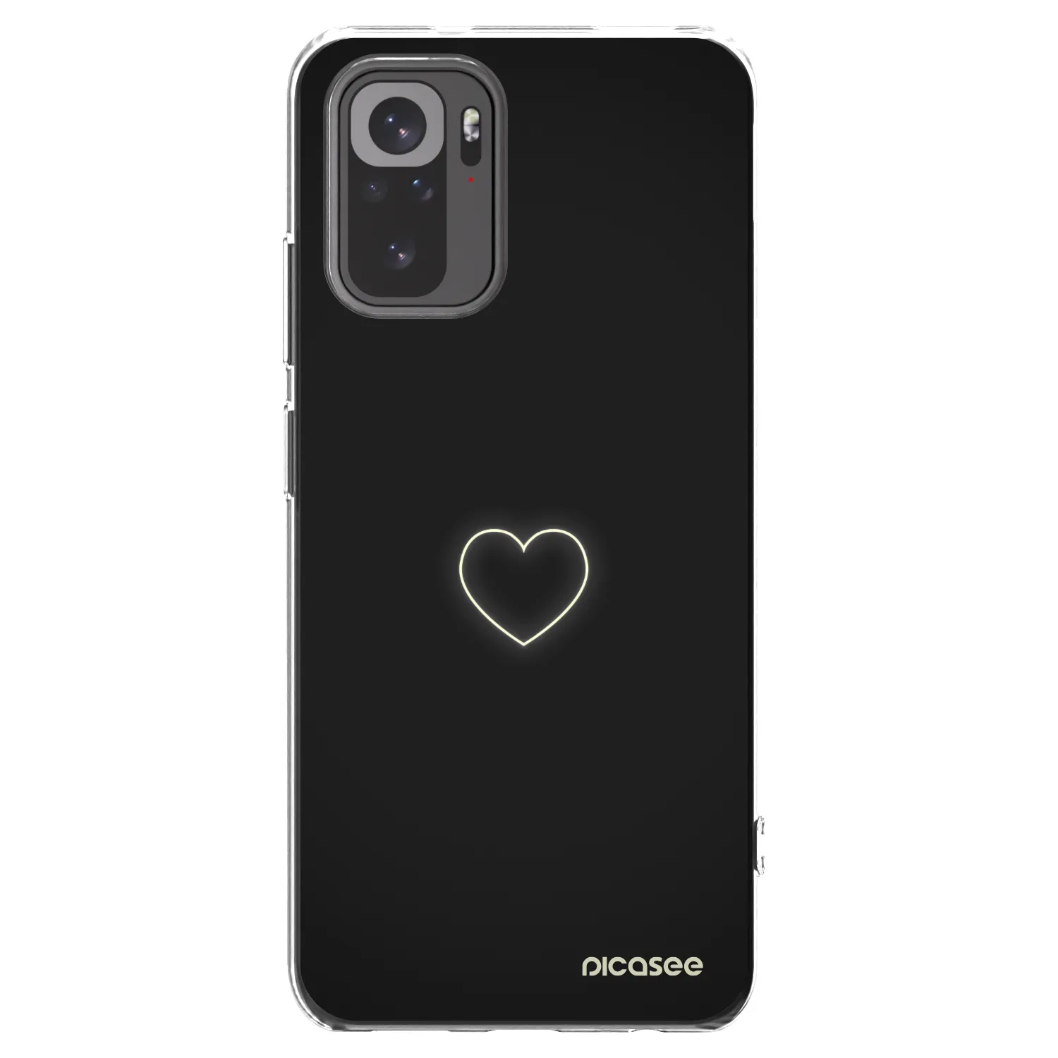 Picasee husă transparentă din silicon pentru Xiaomi Redmi Note 10 - Heart