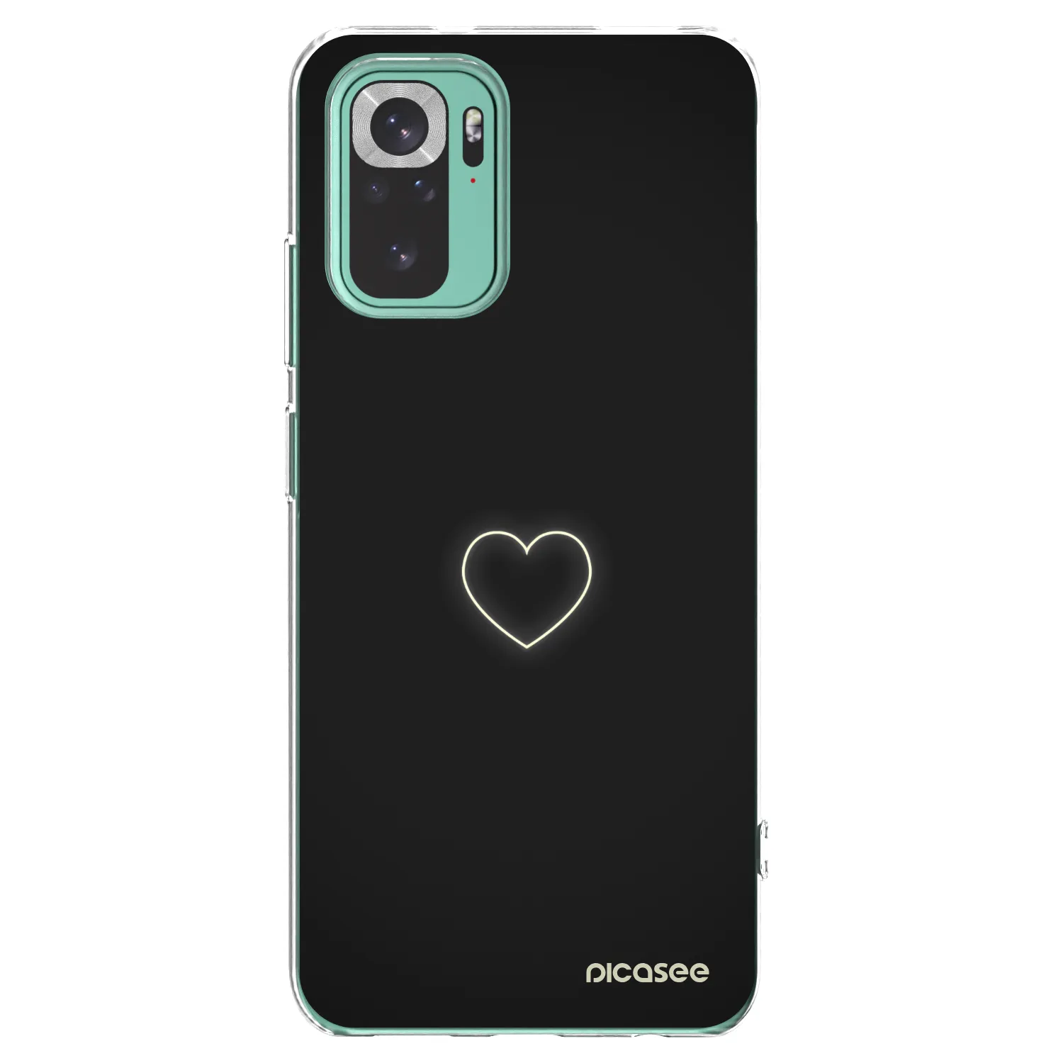 Picasee husă transparentă din silicon pentru Xiaomi Redmi Note 10 Pro - Heart