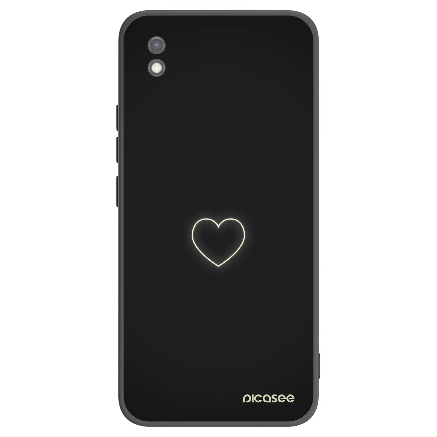 Picasee husă neagră din silicon pentru Xiaomi Redmi 9AT - Heart