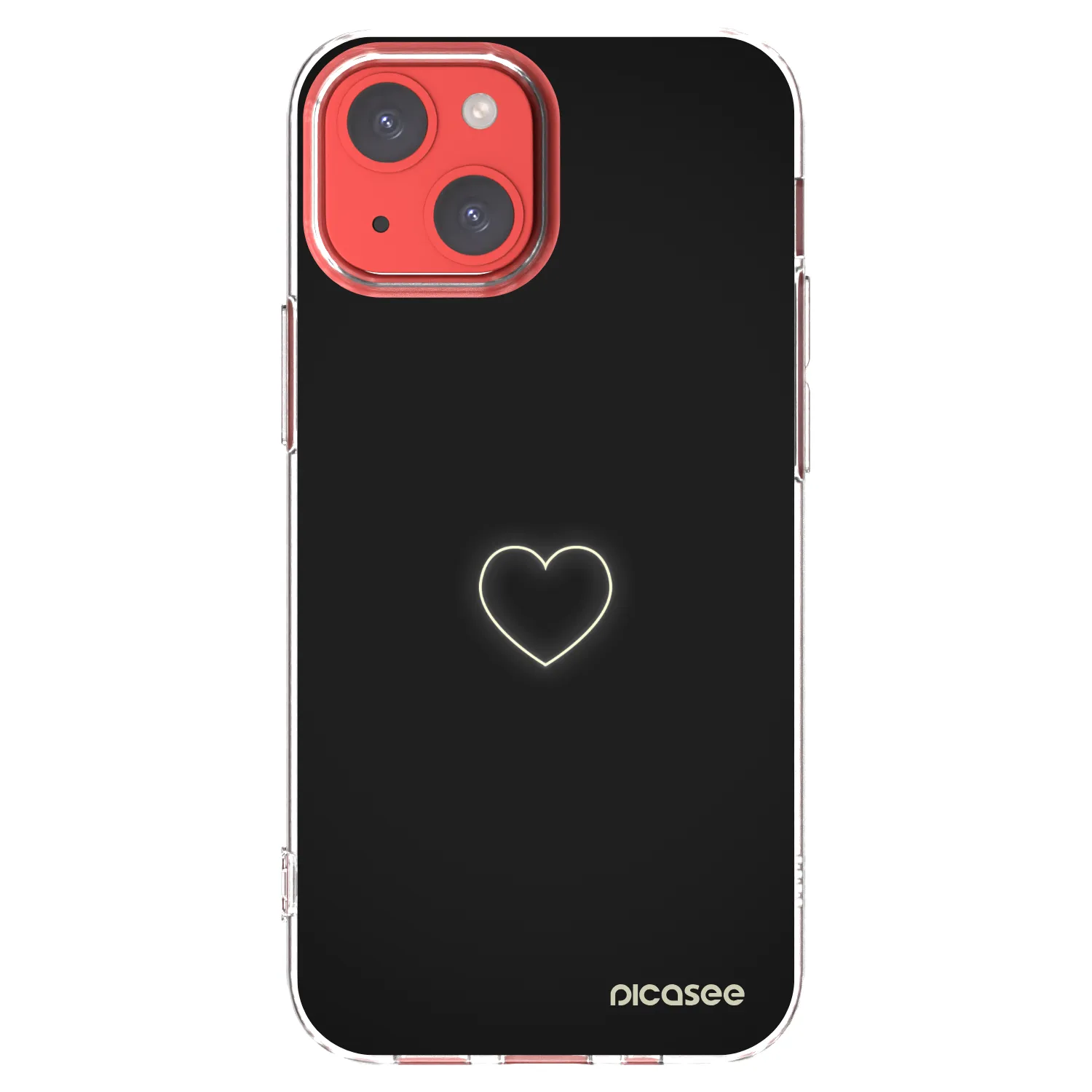 Picasee husă transparentă din silicon pentru Apple iPhone 13 mini - Heart