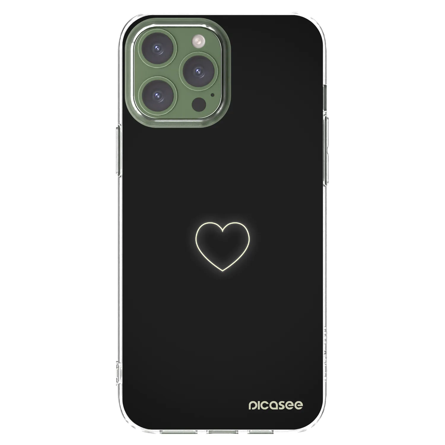 Picasee husă transparentă din silicon pentru Apple iPhone 13 Pro Max - Heart