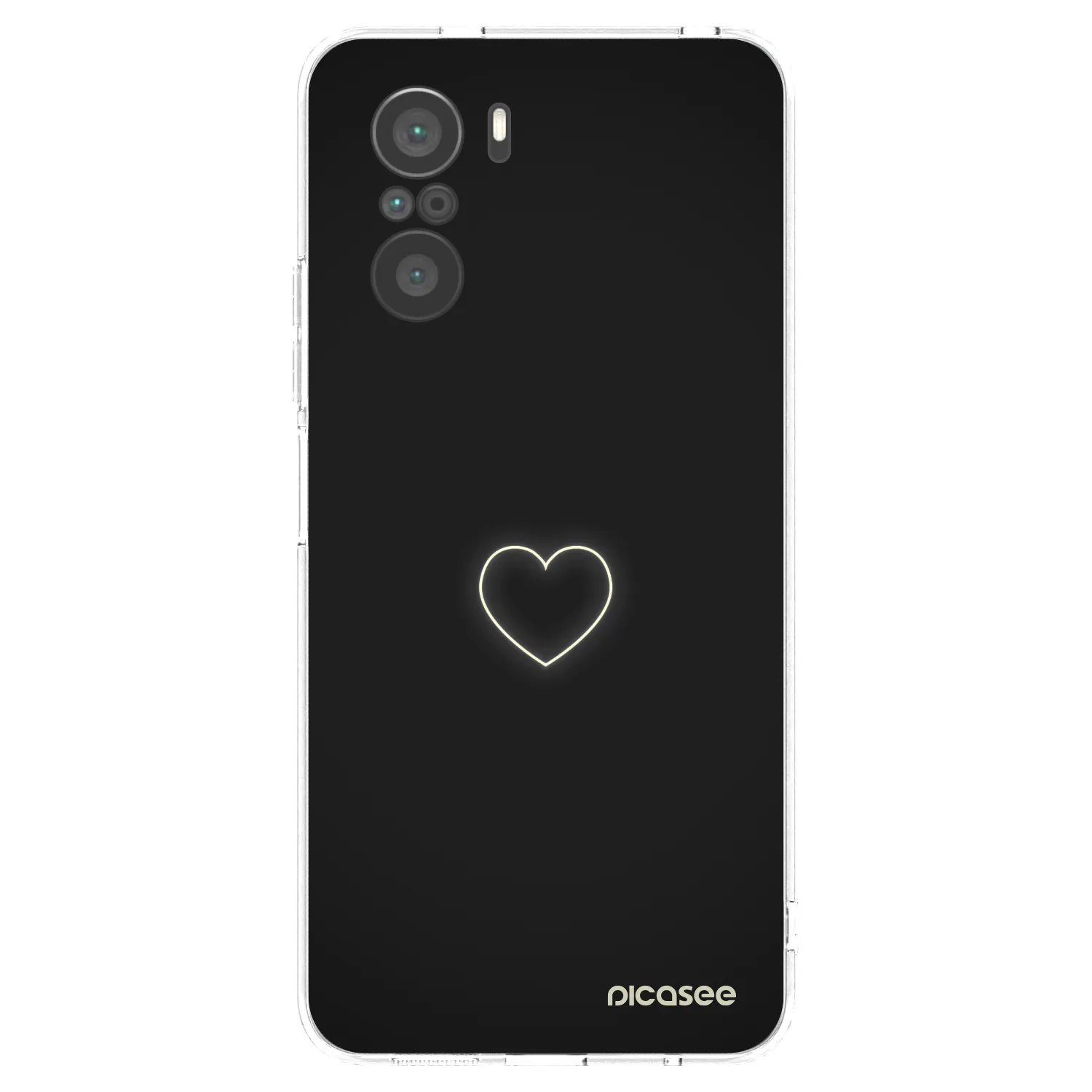 Picasee husă transparentă din silicon pentru Xiaomi Poco F3 - Heart