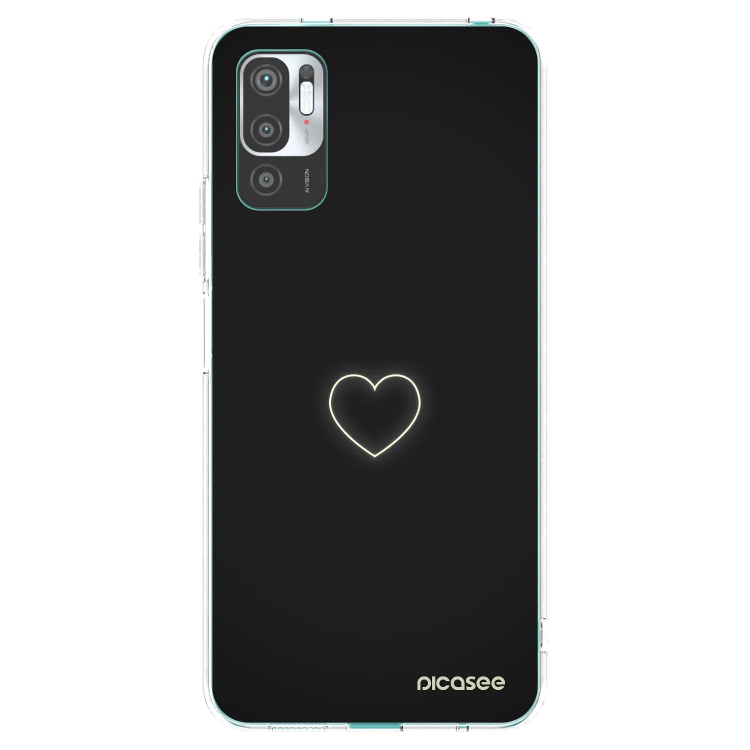 Picasee husă transparentă din silicon pentru Xiaomi Redmi Note 10 5G - Heart