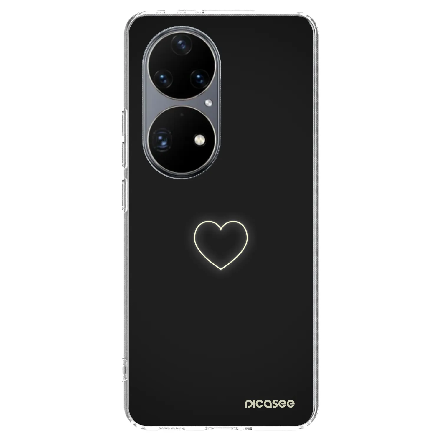 Picasee husă transparentă din silicon pentru Huawei P50 - Heart