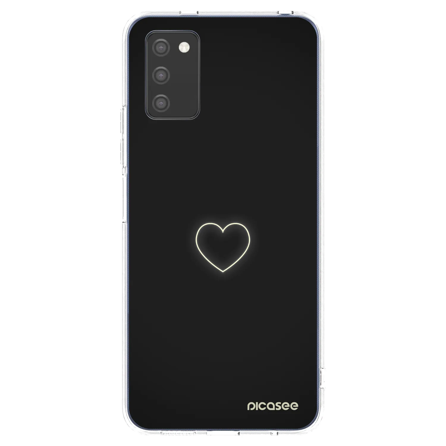 Picasee husă transparentă din silicon pentru Samsung Galaxy A02s A025G - Heart