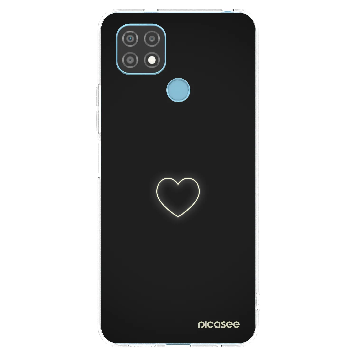 Picasee husă transparentă din silicon pentru Realme C21 - Heart