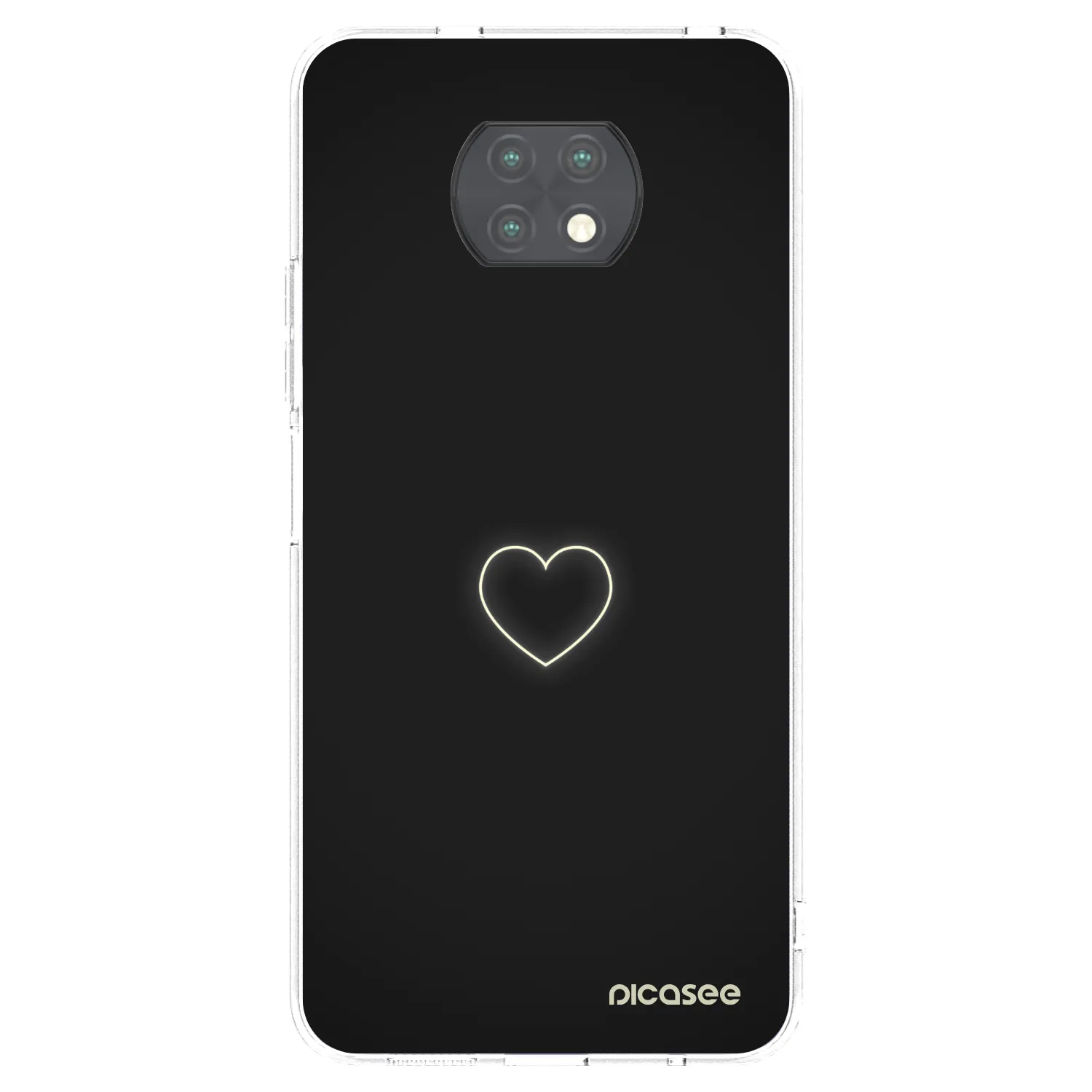 Picasee husă transparentă din silicon pentru Xiaomi Redmi Note 9T - Heart