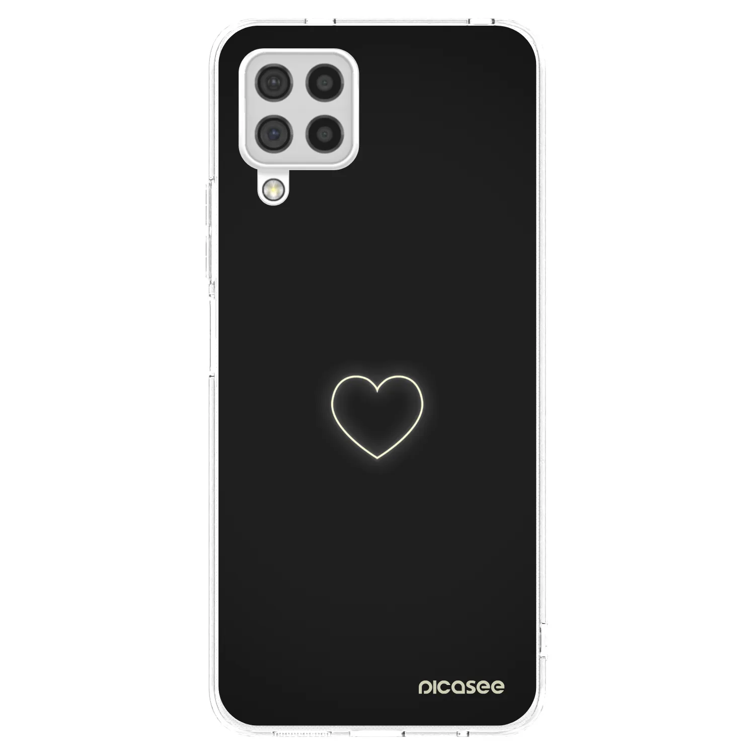 Picasee husă transparentă din silicon pentru Samsung Galaxy A22 A225F 4G - Heart