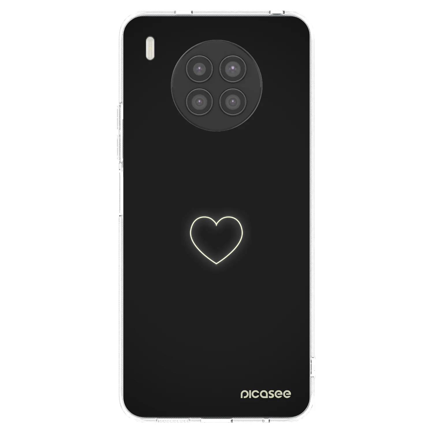 Picasee husă transparentă din silicon pentru Huawei Nova 8i - Heart