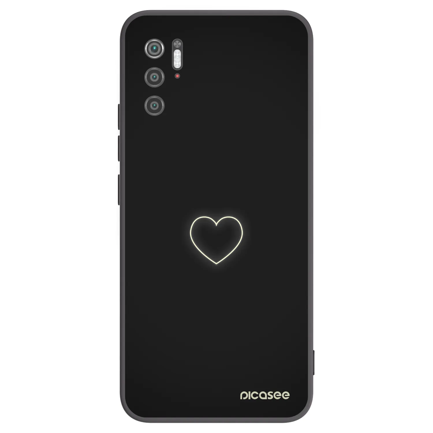 Picasee husă neagră din silicon pentru Xiaomi Poco M3 Pro 5G - Heart