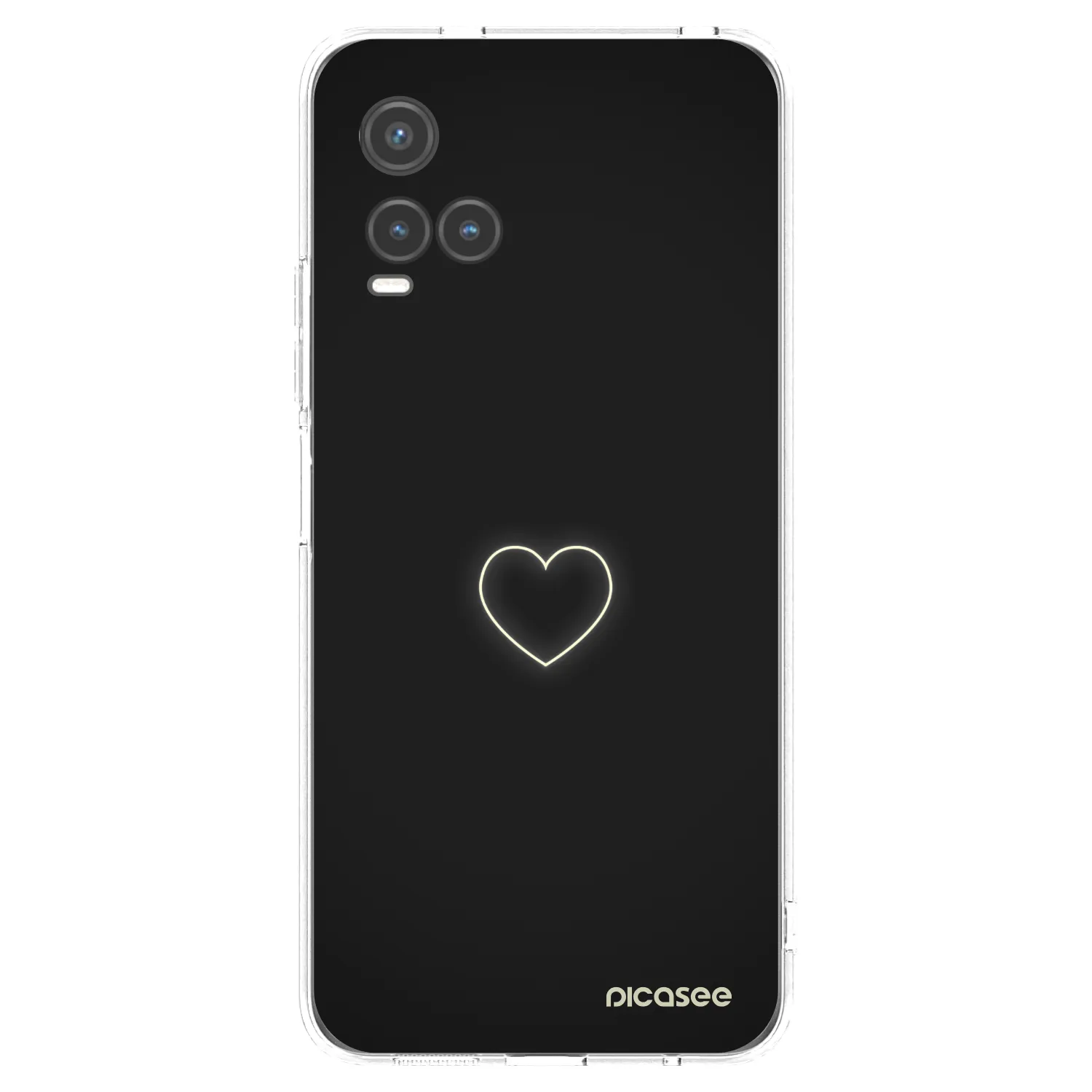 Picasee husă transparentă din silicon pentru Vivo Y33s - Heart