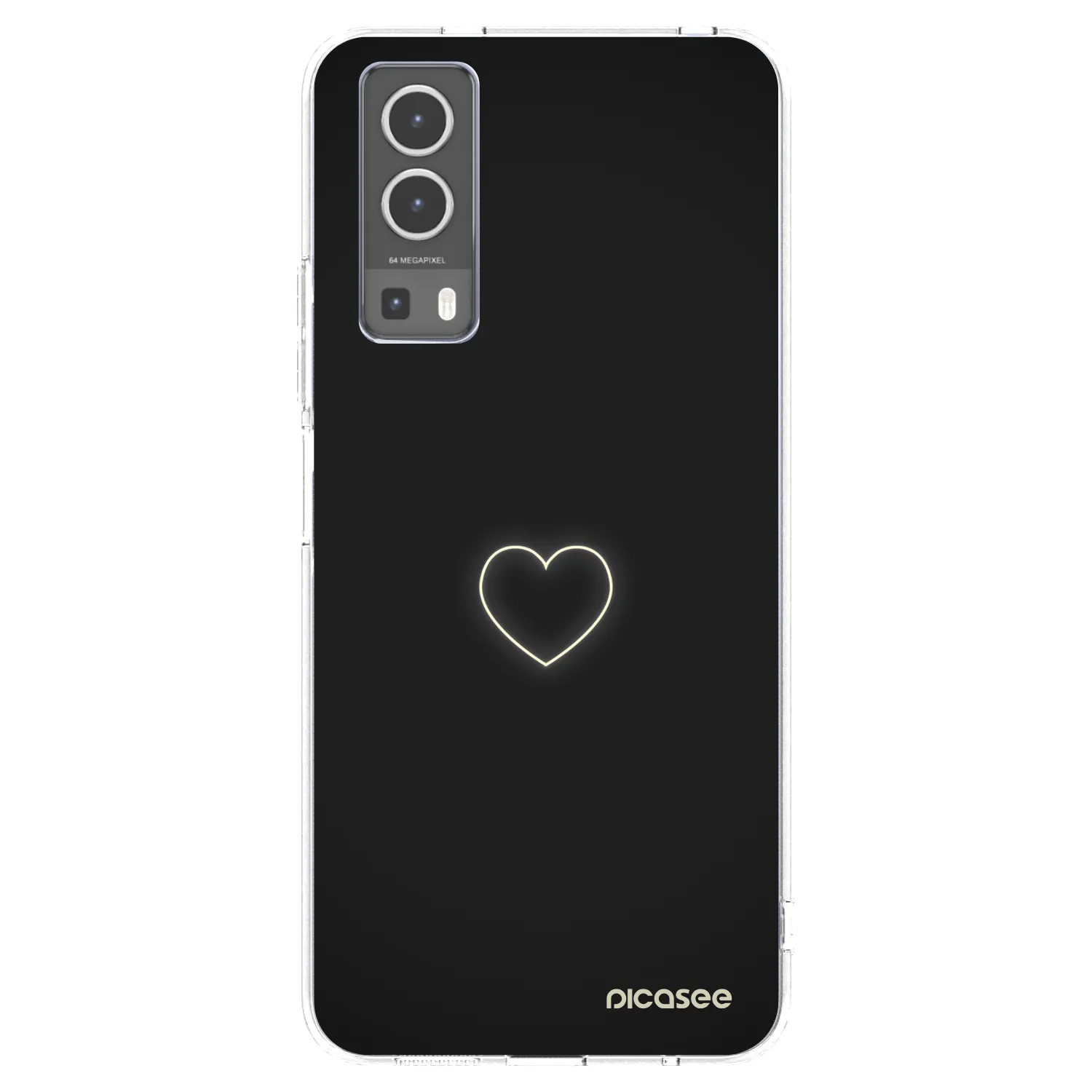 Picasee husă transparentă din silicon pentru Vivo Y72 5G - Heart