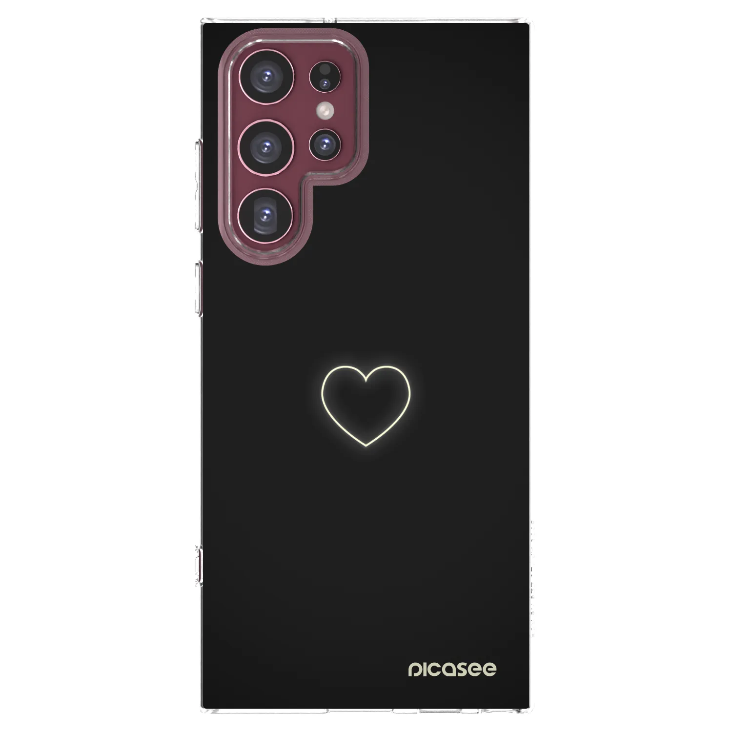 Picasee husă transparentă din silicon pentru Samsung Galaxy S22 Ultra 5G - Heart