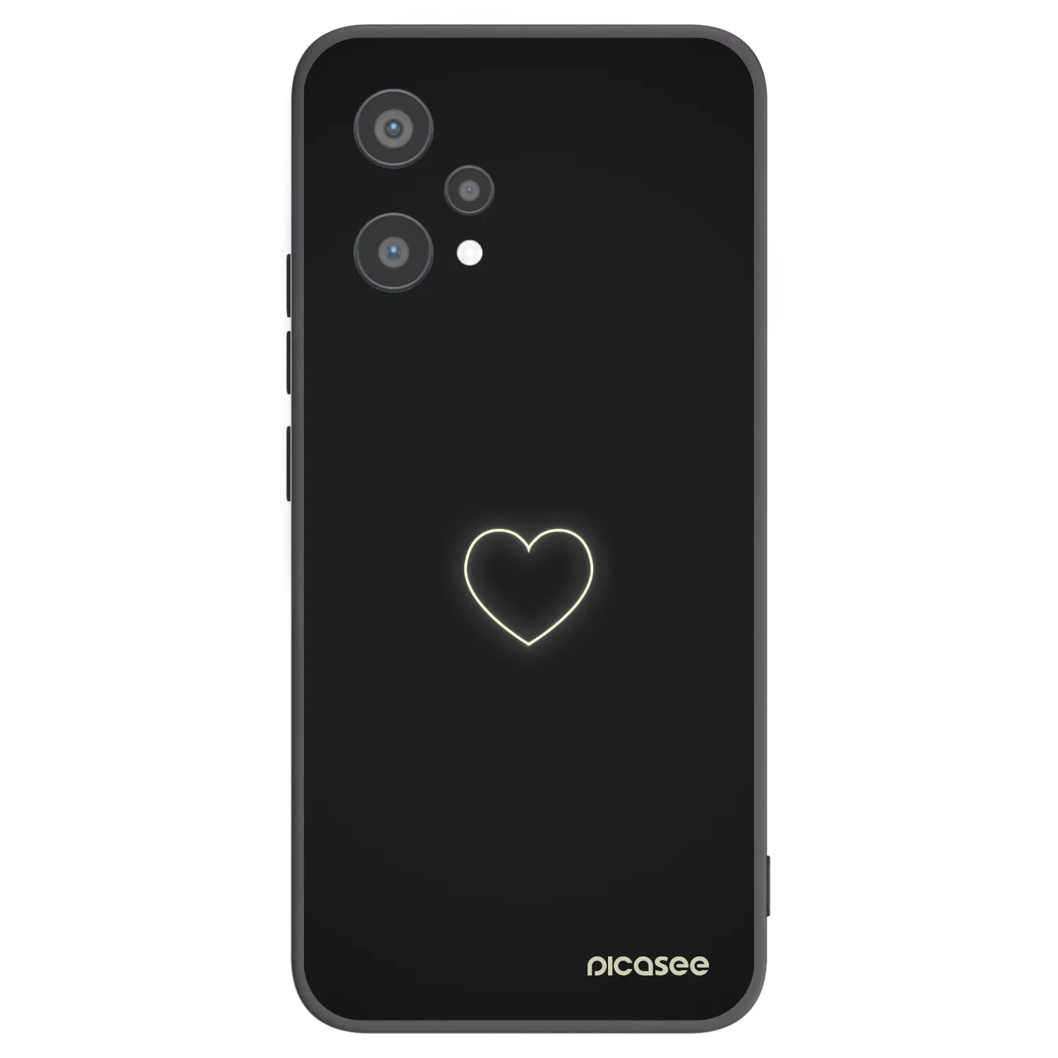 Picasee husă neagră din silicon pentru Realme 9 Pro 5G - Heart