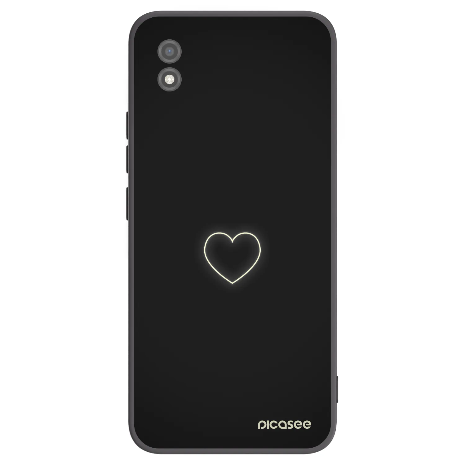 Picasee husă neagră din silicon pentru Realme C11 (2021) - Heart