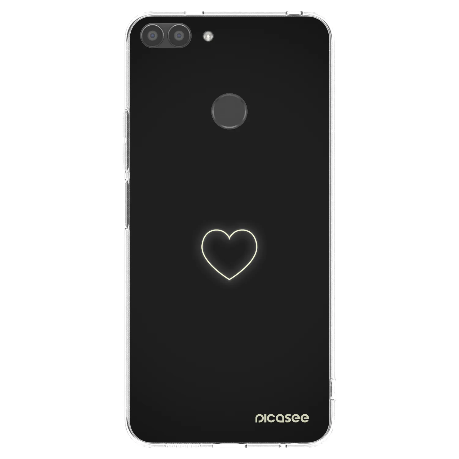 Picasee husă transparentă din silicon pentru Huawei P Smart - Heart