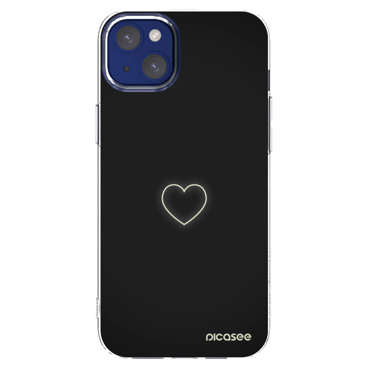 Picasee husă transparentă din silicon pentru Apple iPhone 14 Plus - Heart