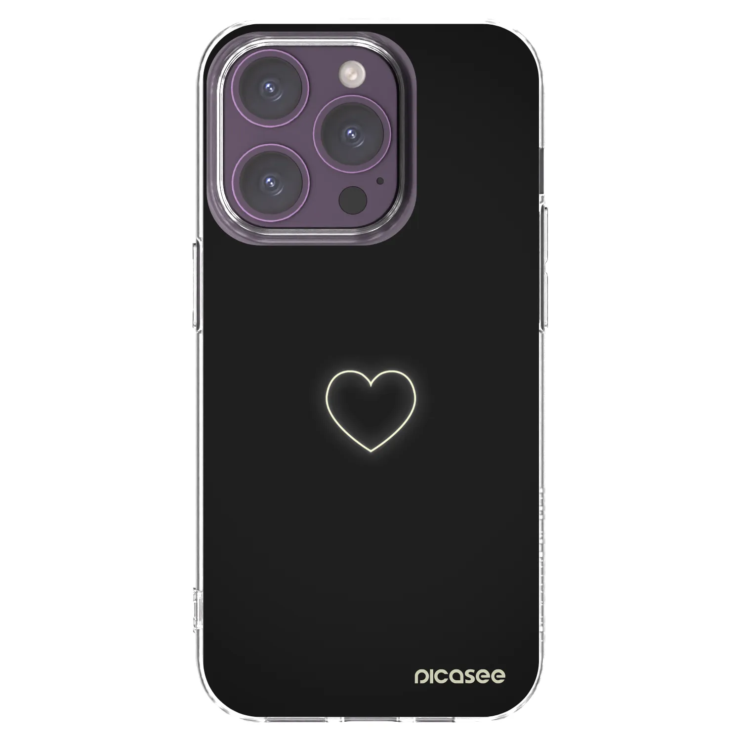 Picasee husă transparentă din silicon pentru Apple iPhone 14 Pro - Heart