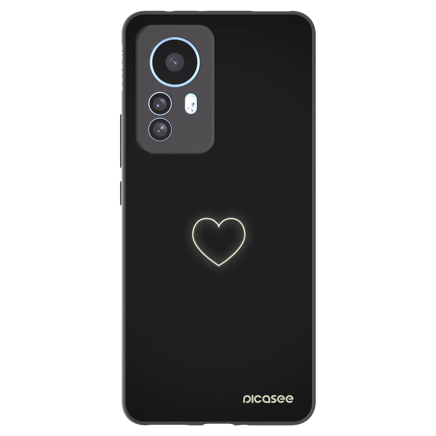 Picasee husă neagră din silicon pentru Xiaomi 12T Pro - Heart